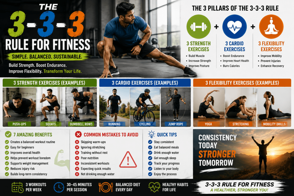 What Is the 3-3-3 Rule for Fitness? 3-3-3 Rule for Fitness