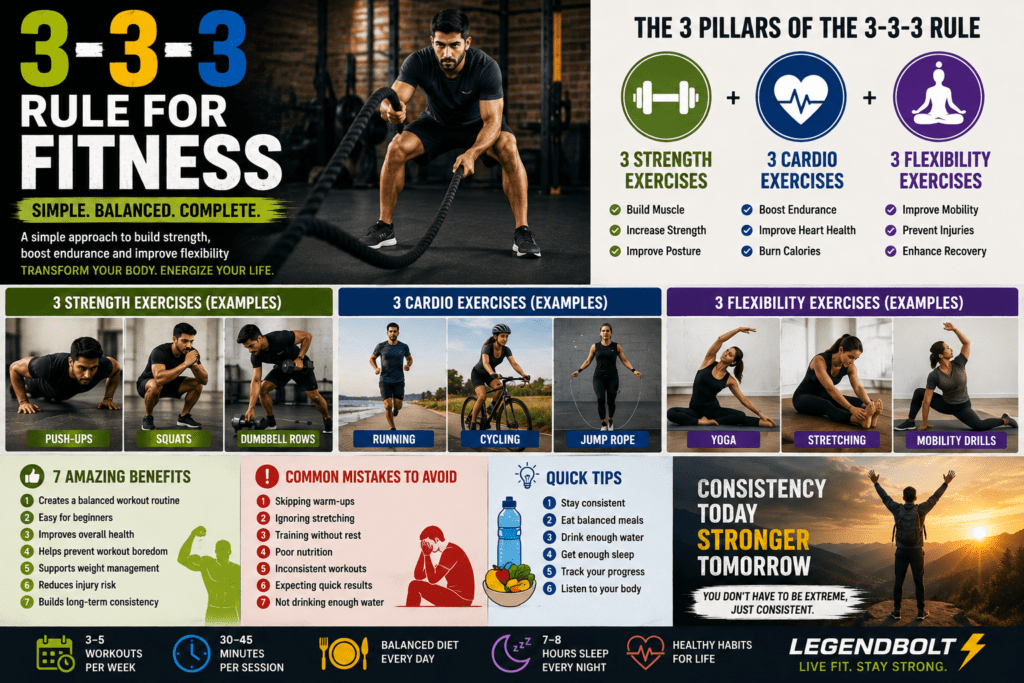 What Is the 3-3-3 Rule for Fitness? 3-3-3 Rule for Fitness