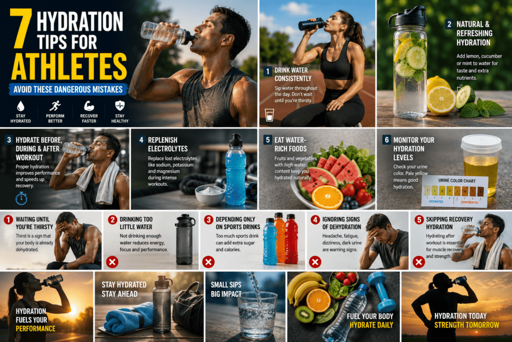7 Hydration Tips for Athletes: Complete Guide 7 Hydration Tips for Athletes