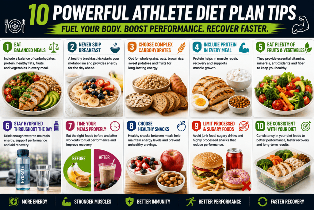 10 Powerful Athlete Diet Plan Tips for Peak Performance athlete diet plan.